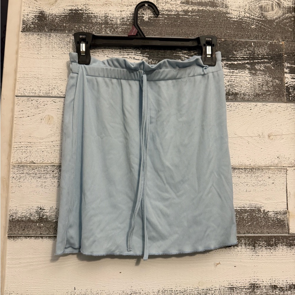 SHEIN Light Blue Mini Skirt